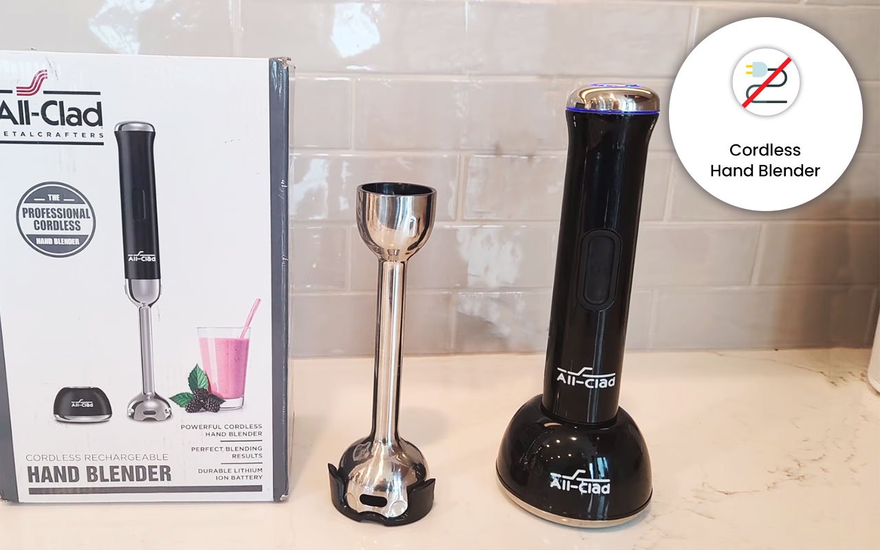 All Clad Cordless Rechargeable Stainless Steel Hand Blender