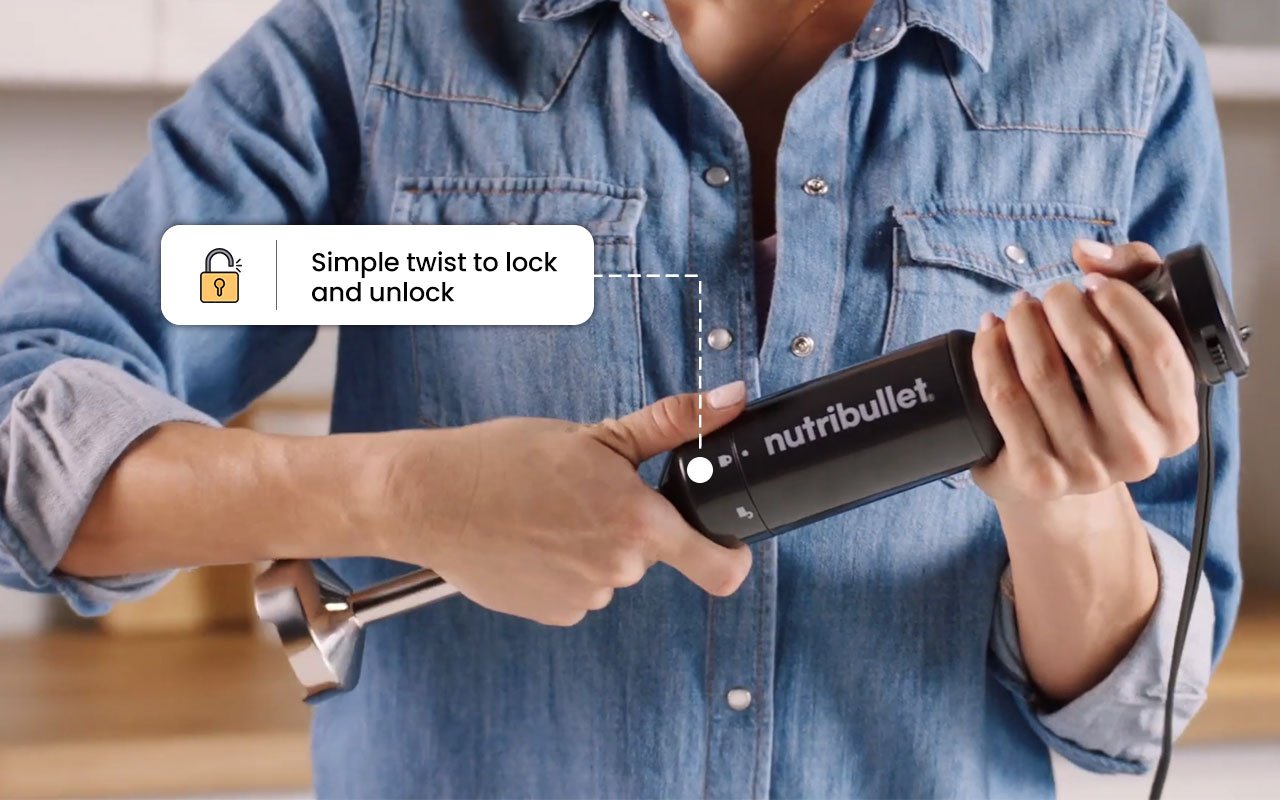 Setup Process Simple twist to lock