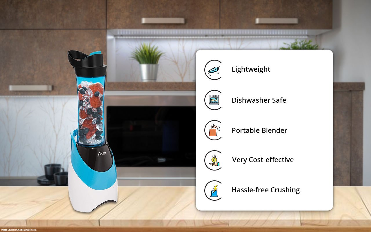 Oster BLSTPB WBL My Blend 250 Watt Blender with Travel Sport Bottle